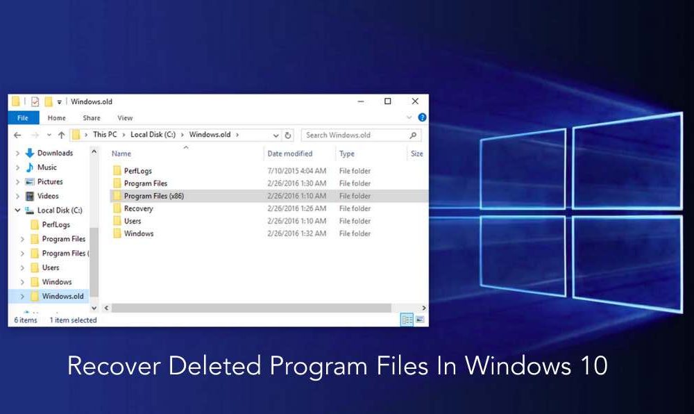 delete programs windows 10